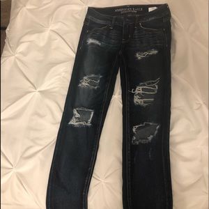 American Eagle skinny ripped jeggings